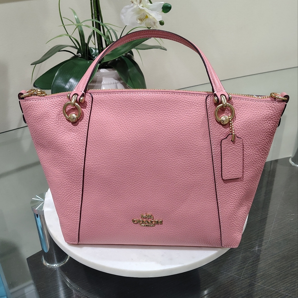 NWT! Coach Light Pink Leather Tote Bag (KACEY SATCHEL) In Light Blush (1 Left!)